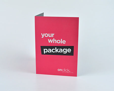 A5 Single pocket folder