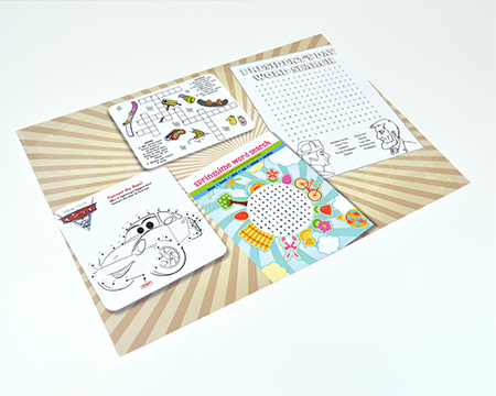 Placemat menu 2